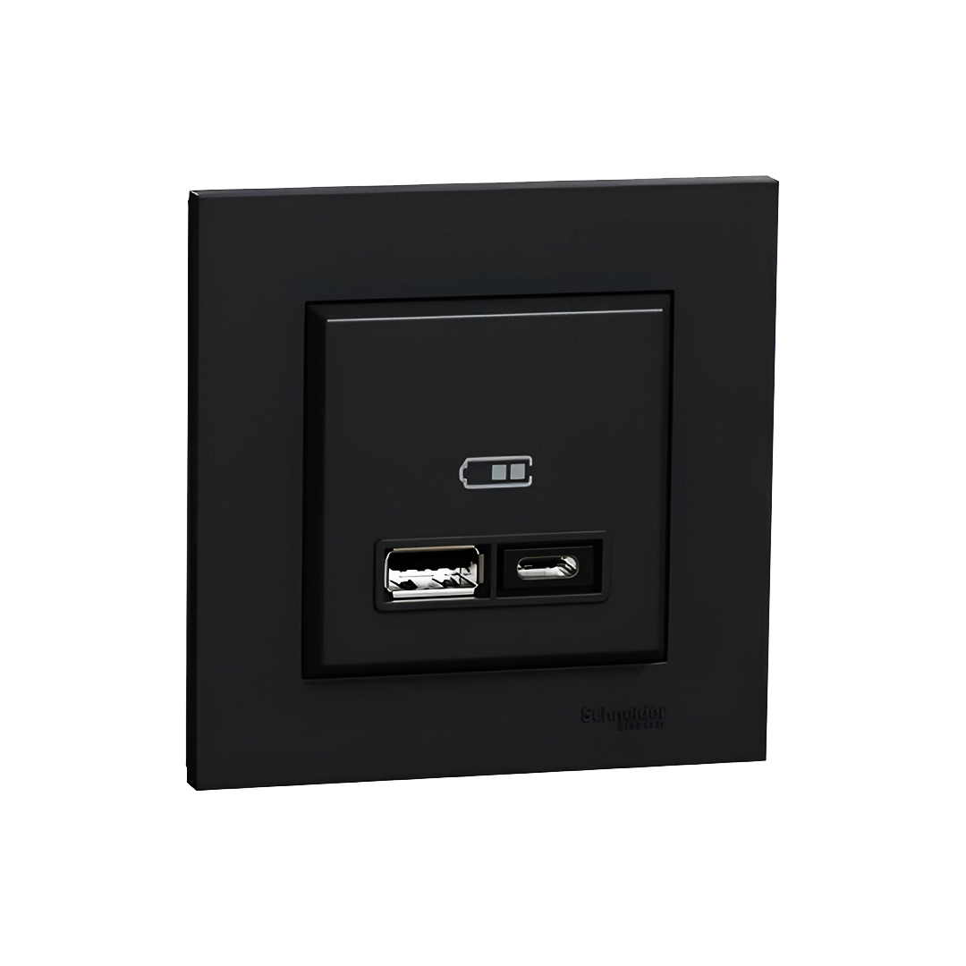 Schneider-Miluz-Negro-2-cargador-USB-tipo-C.png